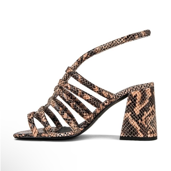 Free People Colette Python Sandals Size 6.5 - Picture 2 of 7